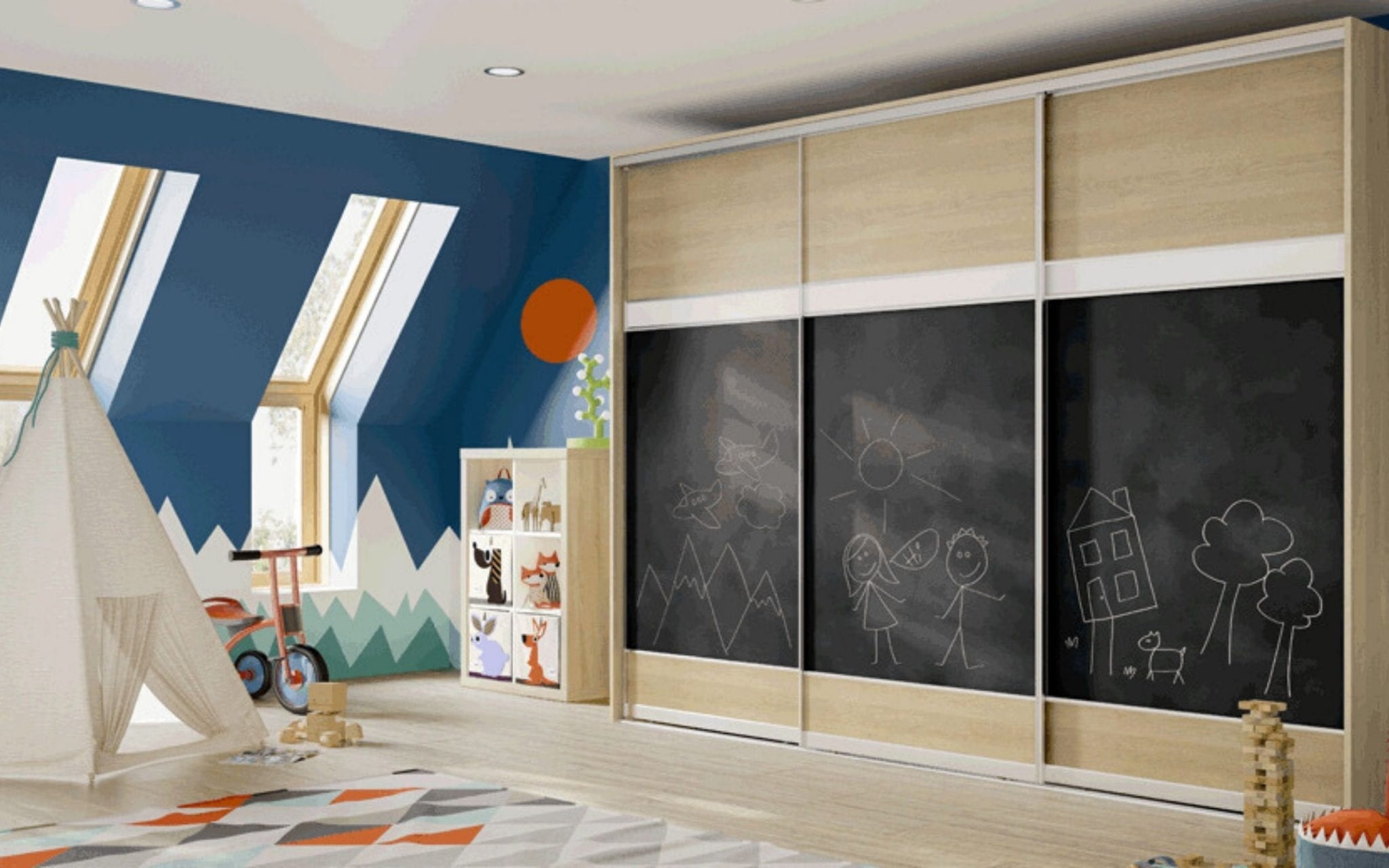 children's sliding wardrobe