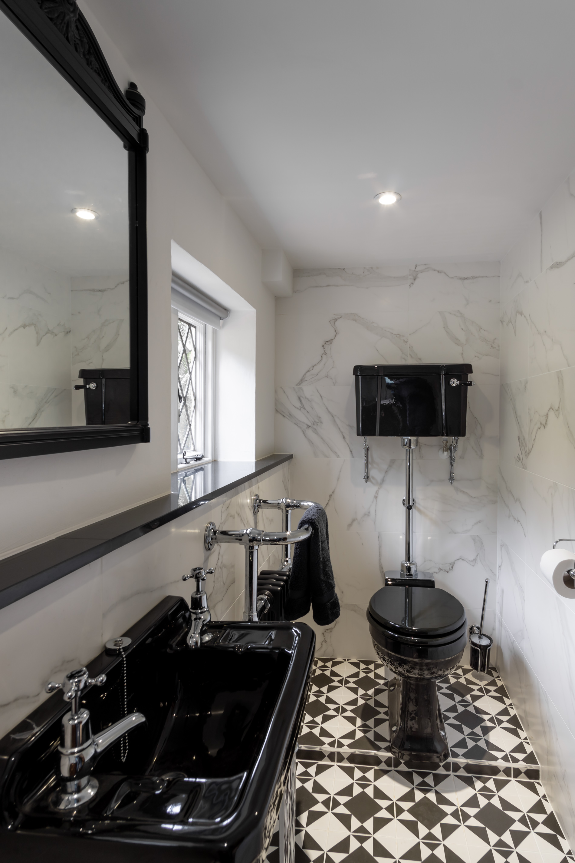 Luxury Cloak Room With Pattern Tiles Bathrooms In Sussex HKS